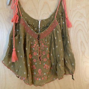 Free People Boho Crop Top